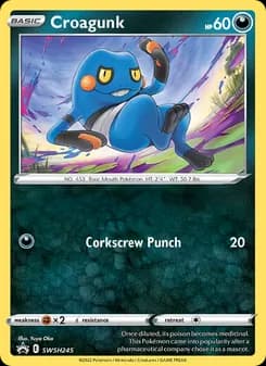 Croagunk card in English
