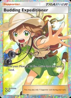 Budding Expeditioner card in English