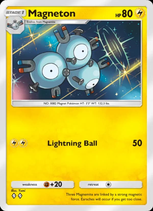 Magneton card in English