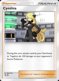Cynthia card in English