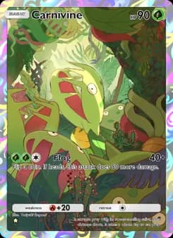 Carnivine card in English
