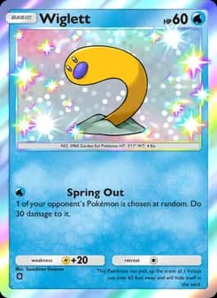 Wiglett card in English