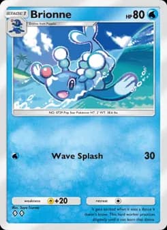 Brionne card in English