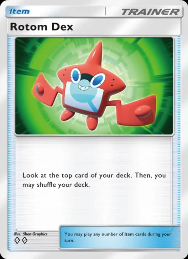 Rotom Dex card in English