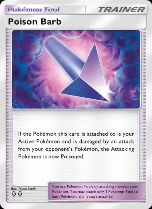 Poison Barb card in English