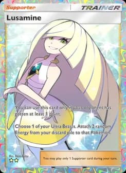 Lusamine card in English