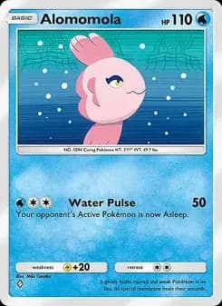 Alomomola card in English