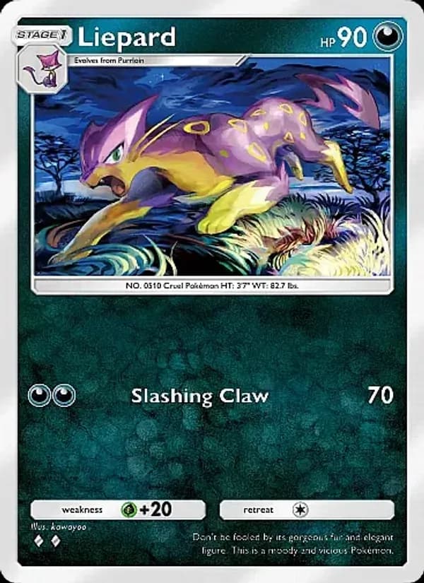 Liepard card in English