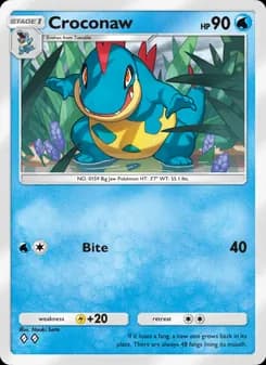 Croconaw card in English