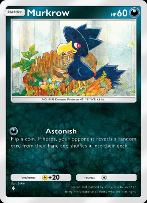Murkrow card in English