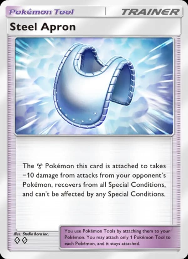 Steel Apron card in English