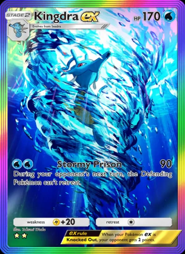 Kingdra ex card in English