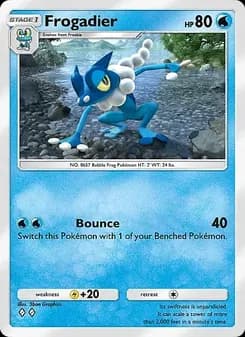 Frogadier card in English