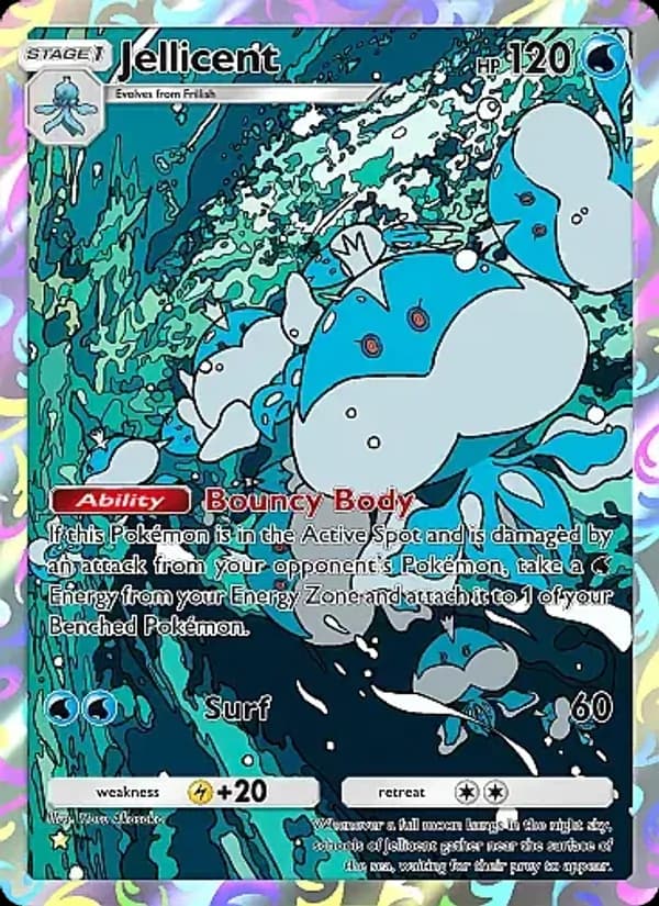 Jellicent card in English