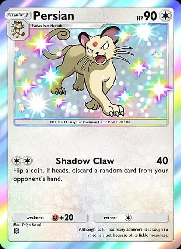 Persian card in English