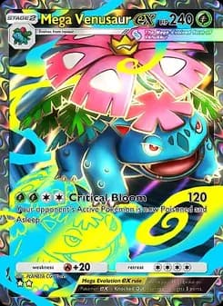Mega Venusaur ex card in English