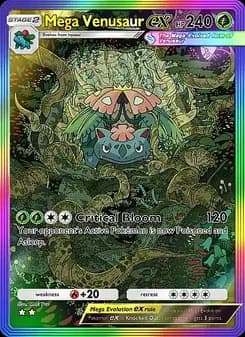 Mega Venusaur ex card in English