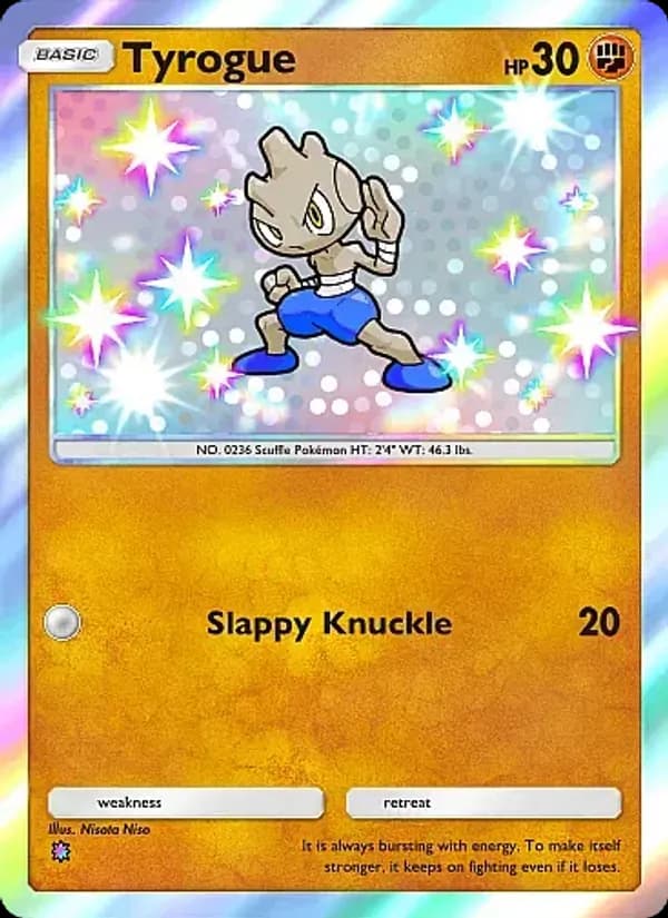 Tyrogue card in English
