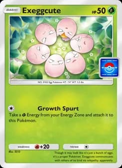 Exeggcute card in English