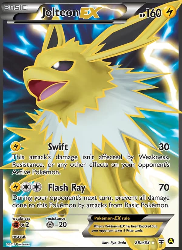 Jolteon-EX card in English