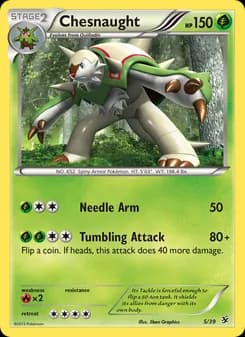 Chesnaught card in English