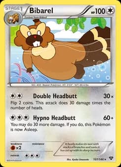 Bibarel card in English