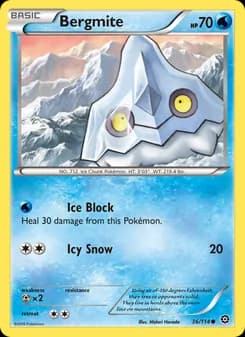 Bergmite card in English