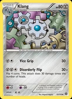 Klang card in English