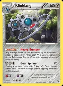 Klinklang card in English