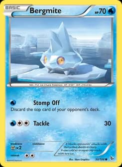 Bergmite card in English