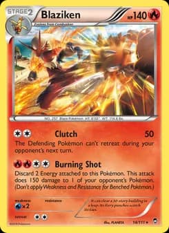 Blaziken card in English