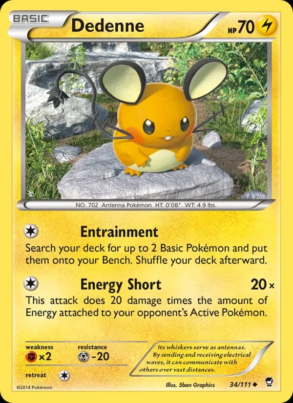 Dedenne card in English