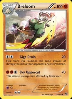 Breloom card in English