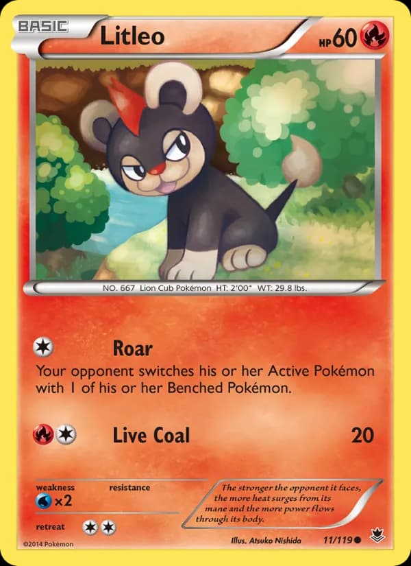 Litleo card in English