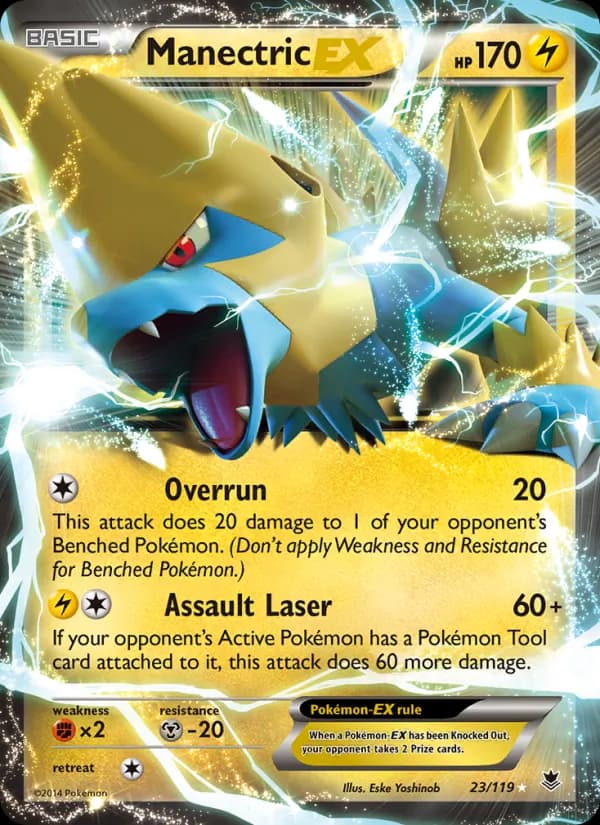 Manectric EX card in English