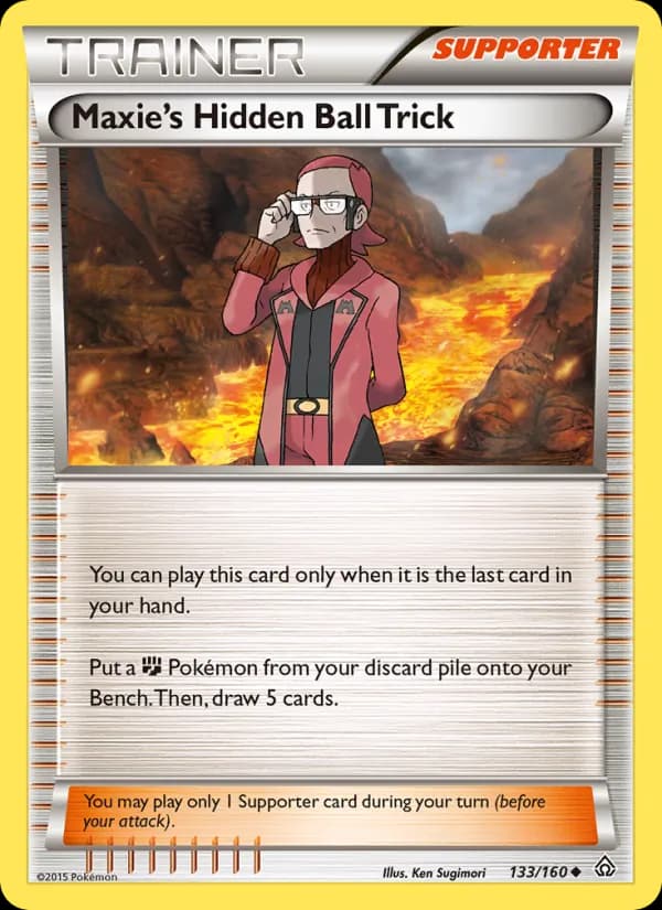 Maxie's Hidden Ball Trick card in English