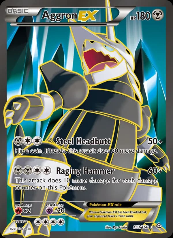 Aggron EX card in English