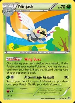 Ninjask card in English