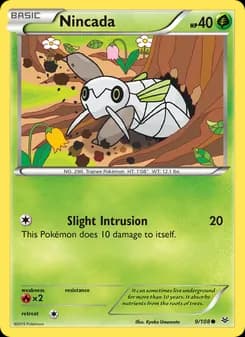 Nincada card in English