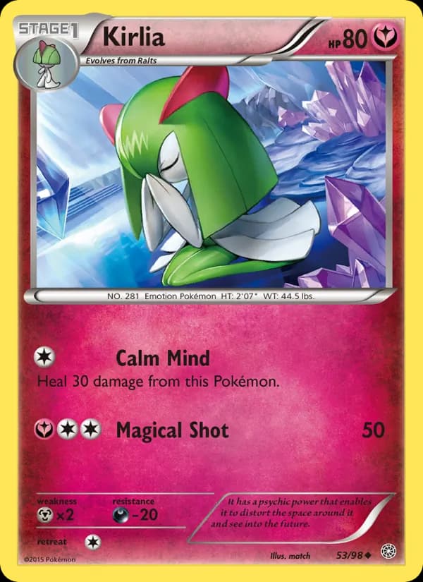 Kirlia card in English