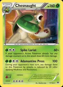 Chesnaught card in English