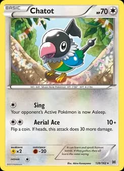 Chatot card in English