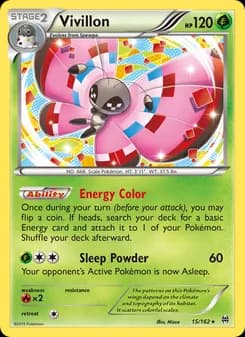 Vivillon card in English