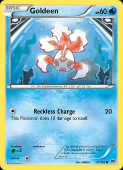 Goldeen card in English