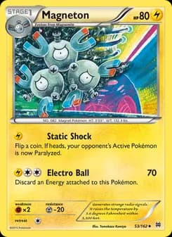 Magneton card in English