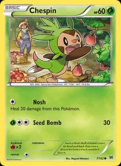 Chespin card in English