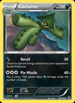 Cacturne card in English