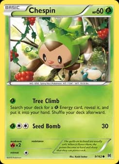 Chespin card in English