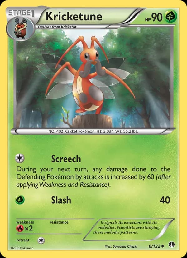 Kricketune card in English