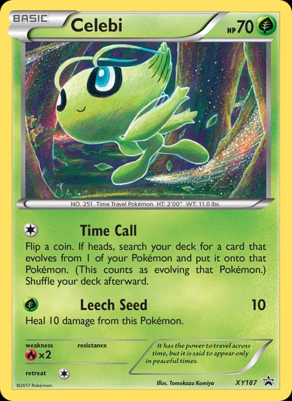 Celebi card in English